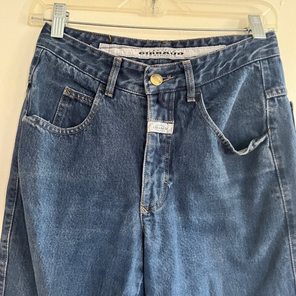 Vintage 90’s Marithe Francois Girbaud dark wash high waisted jeans size 7/8
